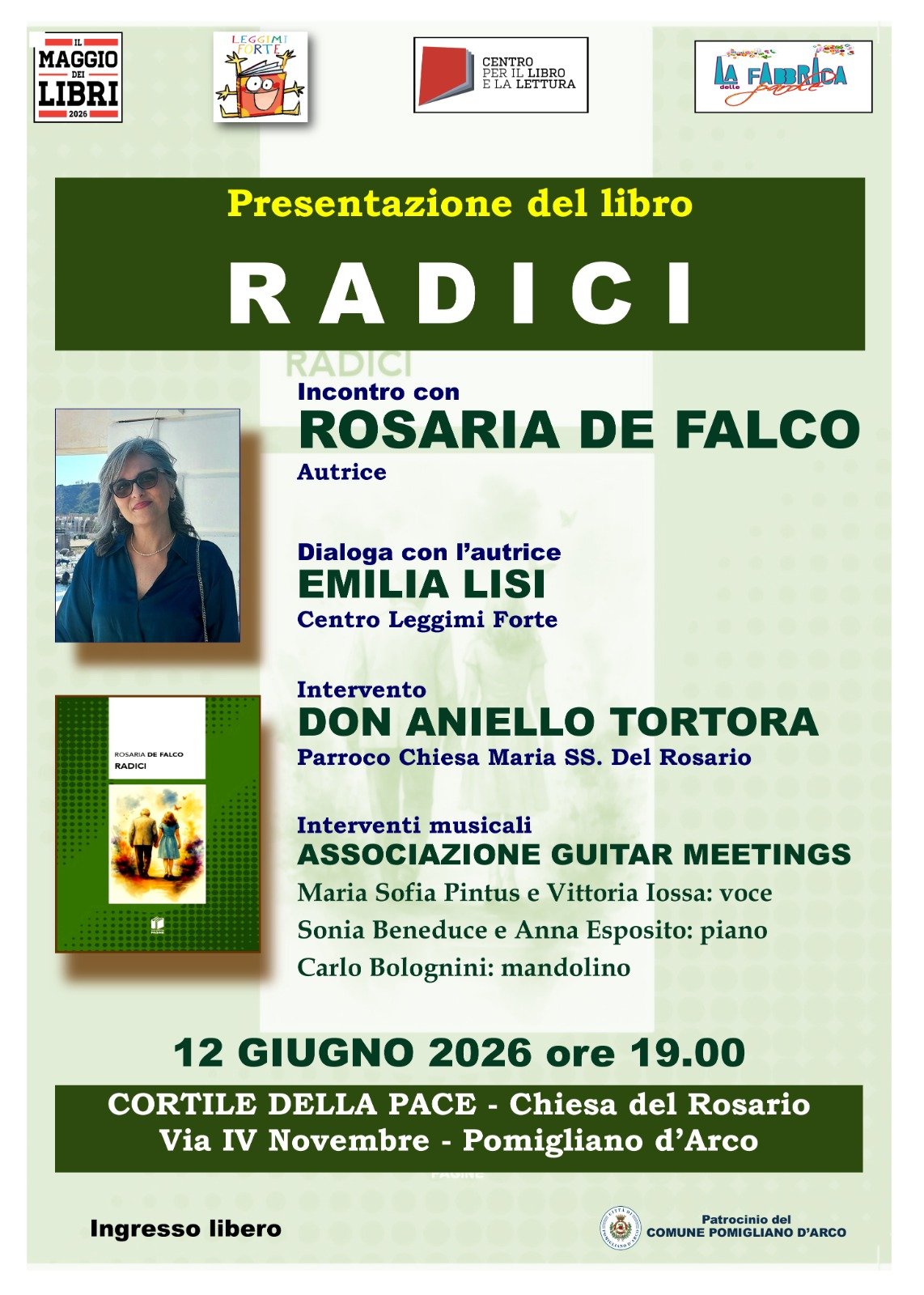Al momento stai visualizzando Presentazione del libro &ldquo;Radici&rdquo; di 𝐑𝐨𝐬𝐚𝐫𝐢𝐚 𝐃𝐞 𝐅𝐚𝐥𝐜𝐨